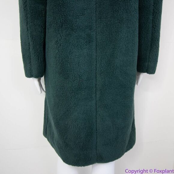 NEW Madewell green (Re)sourced Sherpa Teddy Coat, size S - Picture 7 of 16